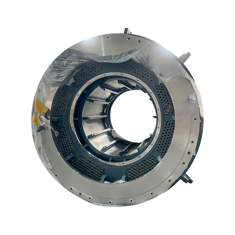 Lodret rørgennemtrængende maskinbase